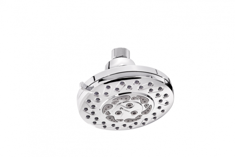 Cobra Den Shower Head 6 Spray Patterns 115mm Chrome Cobra Den Shower Head 6 Spray Patterns Chrome 115mm - Image 1