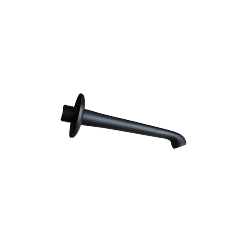 15MM BLK SHOWER ARM WITH FLANGE #SARMBL 15mm Black Shower Arm With Flange - Image 1